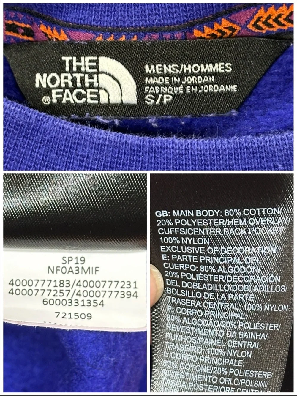 The North Face '92 Rage Fleece Crew Sweatshirt, Retro Inspo - Mens Small